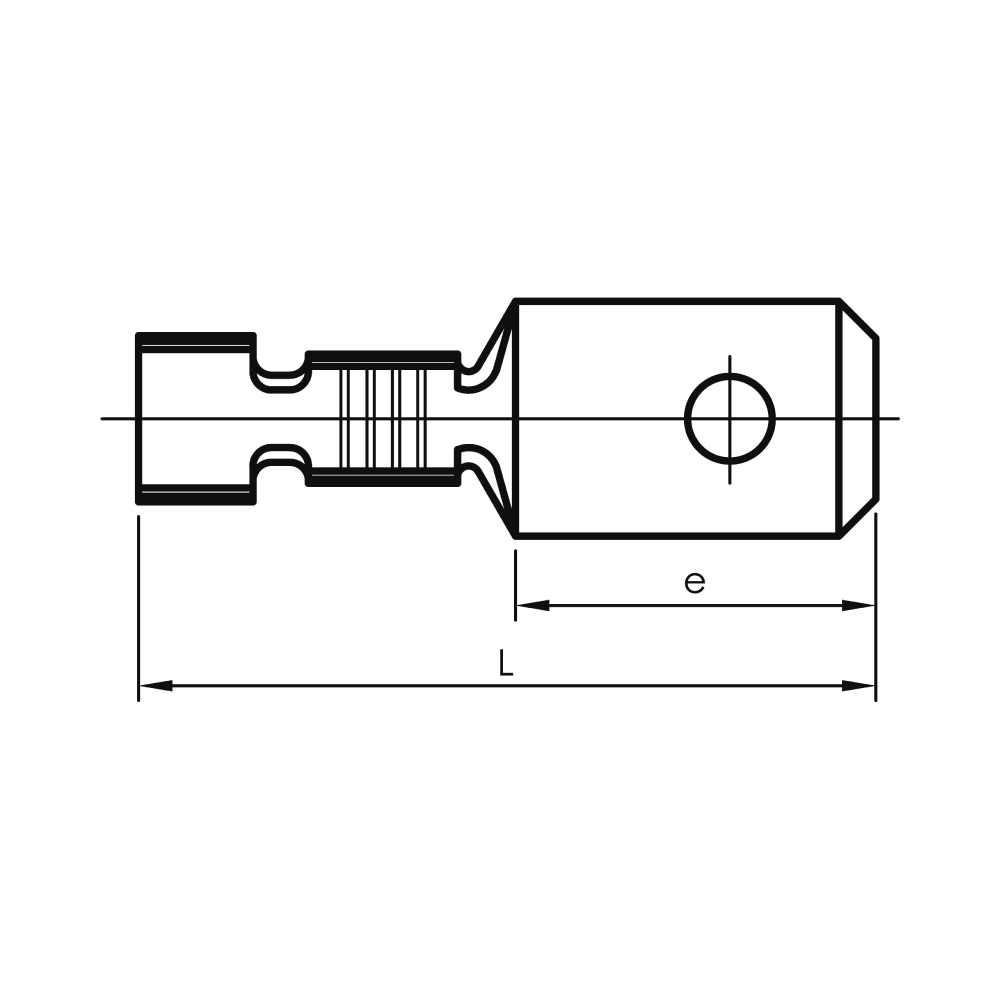 公扁形端子0.5 - 2.5mm²